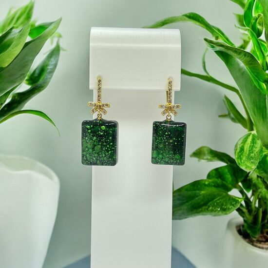 Auskari "Zaļais kosmoss"